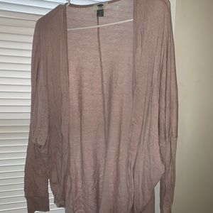 Blush colored soft cardigan
